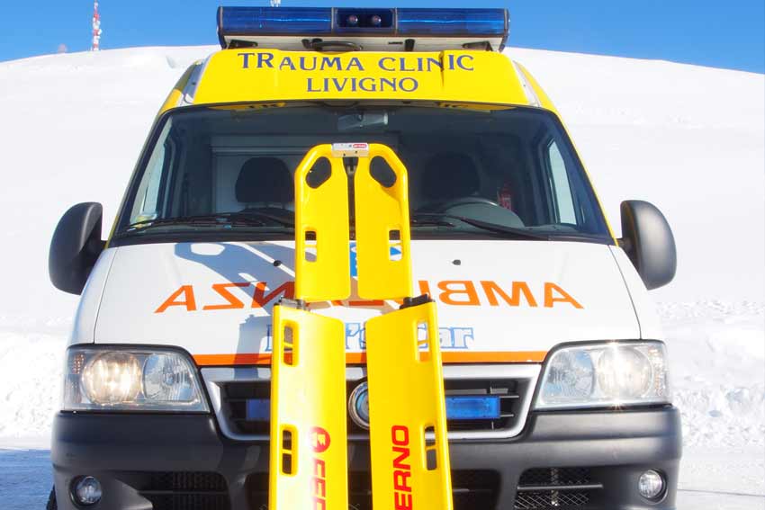 trauma clinic livigno Erste Hilfe mit Krankenwagen